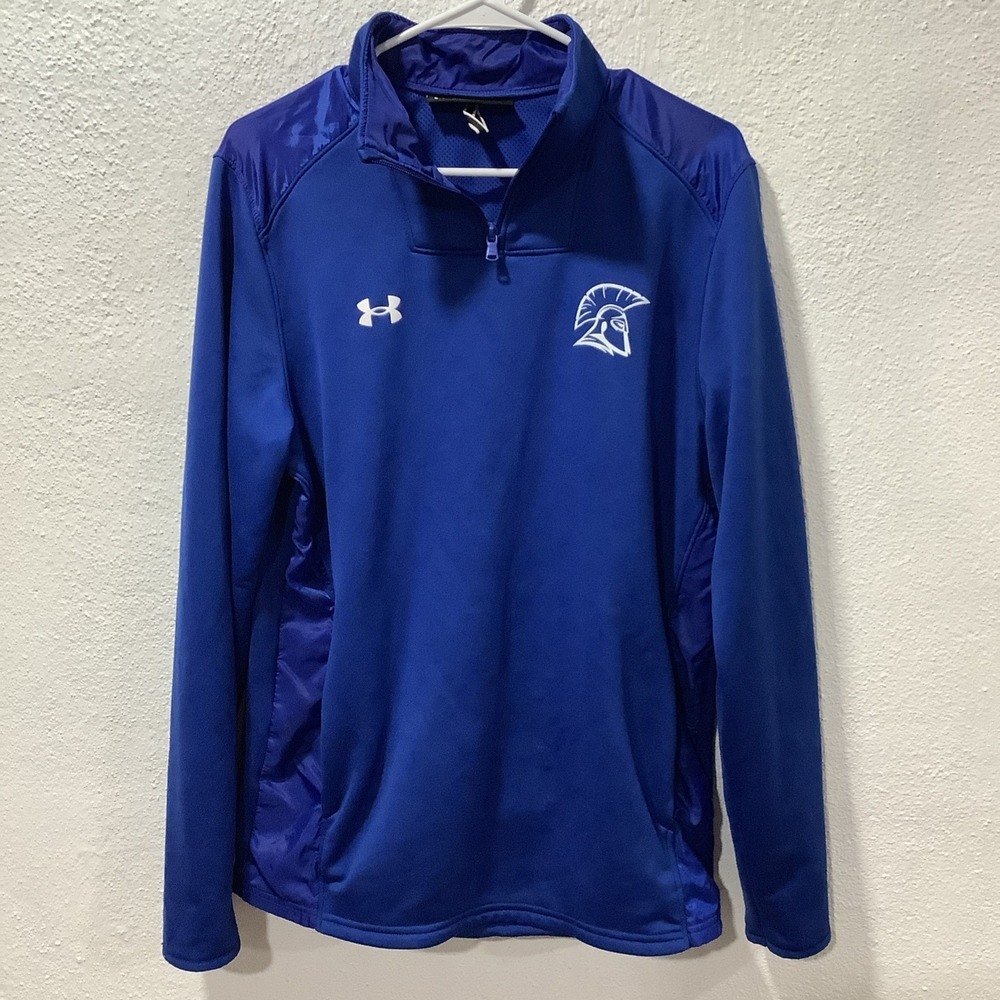 Under Armour‎ Loose Coupe Men's 1/4 Zip Performance Pullover Blue SZ L